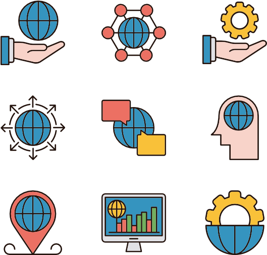 Global Business Clipart (600x564), Png Download
