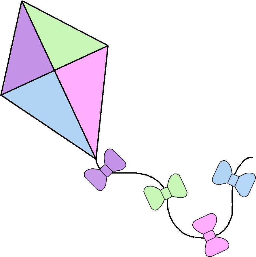 Kite Clip Art - Kite On Transparent Background - Png Download (937x917), Png Download