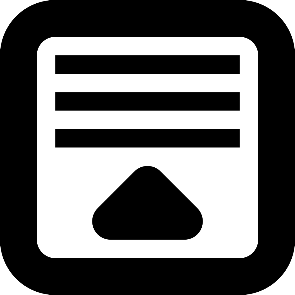 Menu Pull Up Comments - Icono De Lista Desplegable Clipart (980x980), Png Download