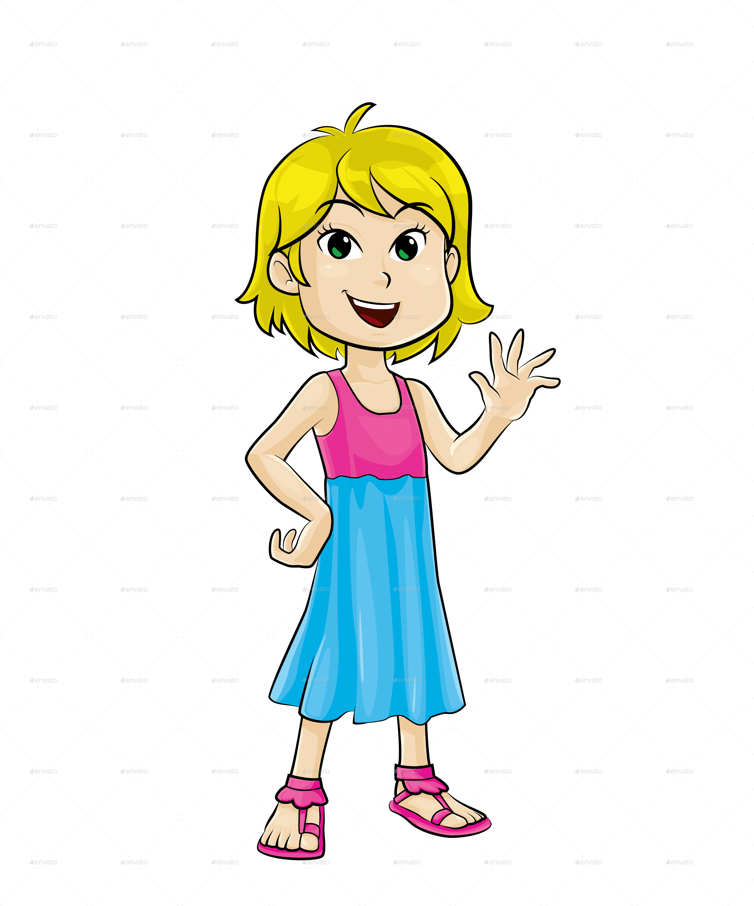 Boy And Girl Img/young Girl Img/2young-girl - Girl Boy Cartoon Png Clipart (2500x3000), Png Download