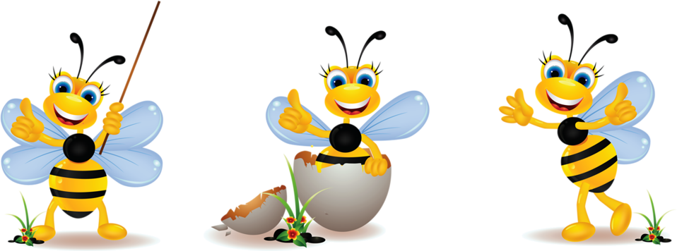 Buzz Bee, Bee Jewelry, Bee Theme, Bumble Bees, Clip - Huevos De Abejas Animados - Png Download (958x356), Png Download