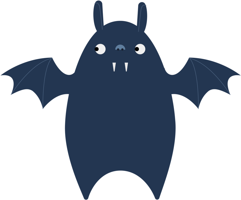 He's Actually More Scared Of You Then You Are Of Him - Little Brown Myotis Clipart (1000x1000), Png Download