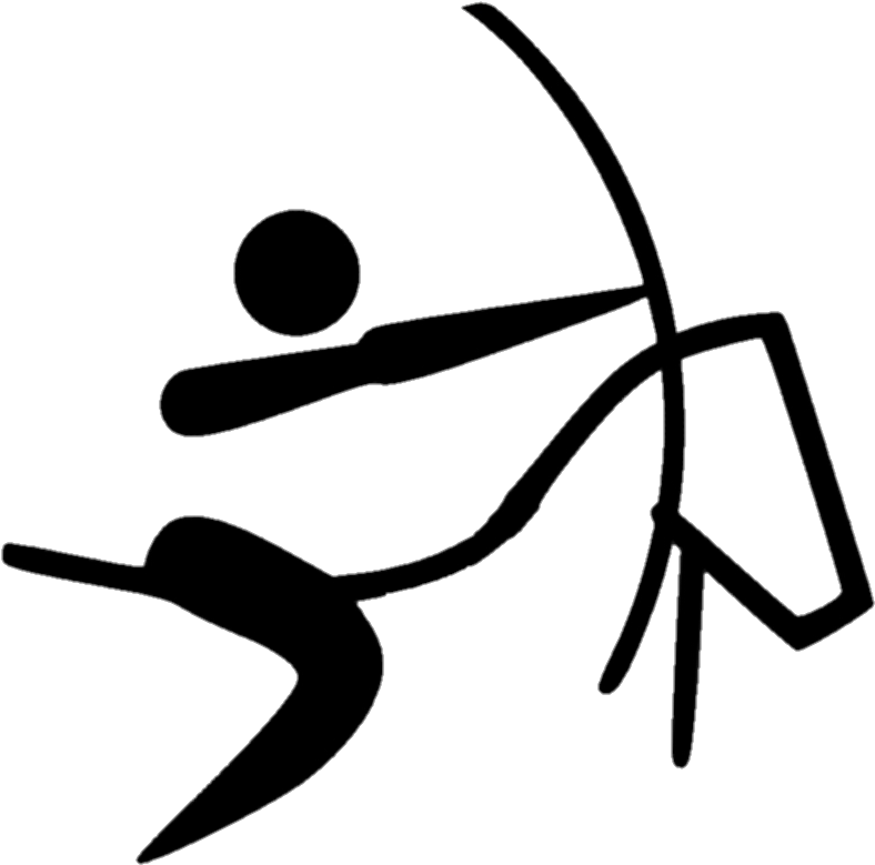 Horseback Archery Pictogram Clipart (934x914), Png Download