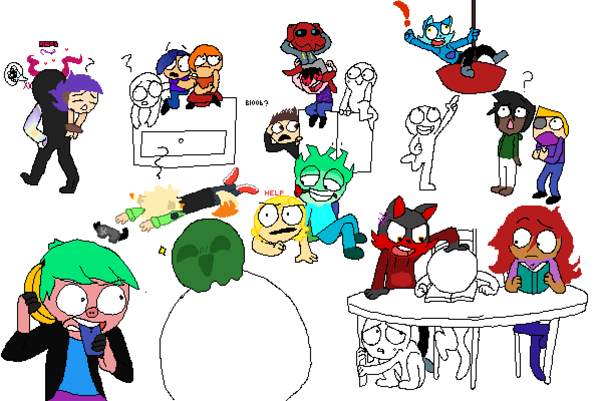 Ack By Fickle-one - Cartoon Clipart (1200x800), Png Download