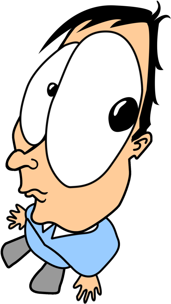 Little Guy Big Eyes By Wepsen - Vepsians Clipart (600x1063), Png Download