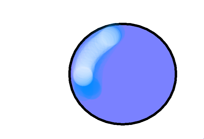 Blue Ball - Blue Ball - Animated Smile Clipart (679x464), Png Download