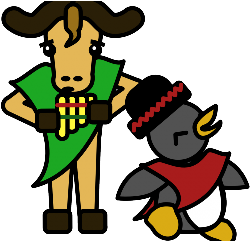 Gnu Clipart Rodeo - Cartoon - Png Download (640x480), Png Download