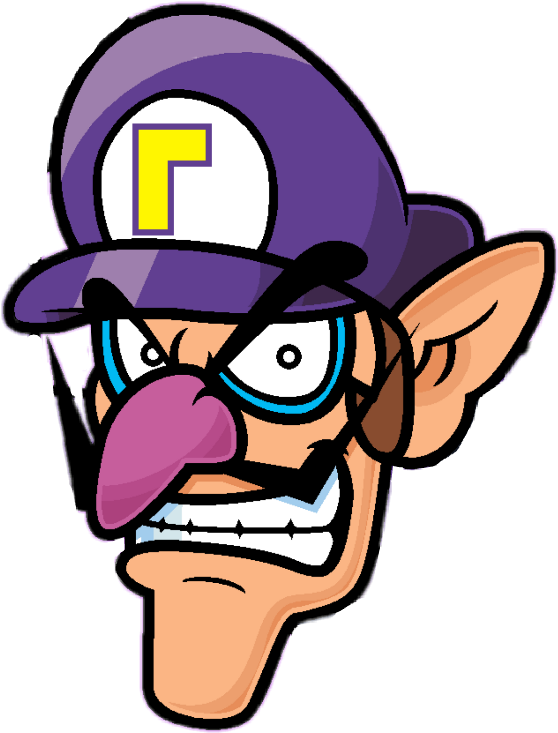 Clipart Library Stock Nintendo Sticker By Soulja Boye - Waluigi Clipart - Png Download (1024x1024), Png Download