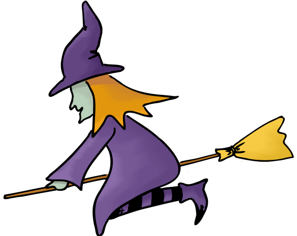 Blonde Clipart Witch - Witch Clipart - Png Download (640x480), Png Download