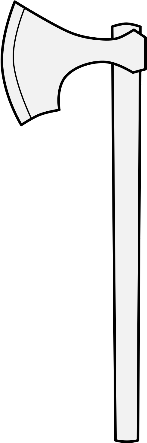 Axe Clipart (508x1481), Png Download