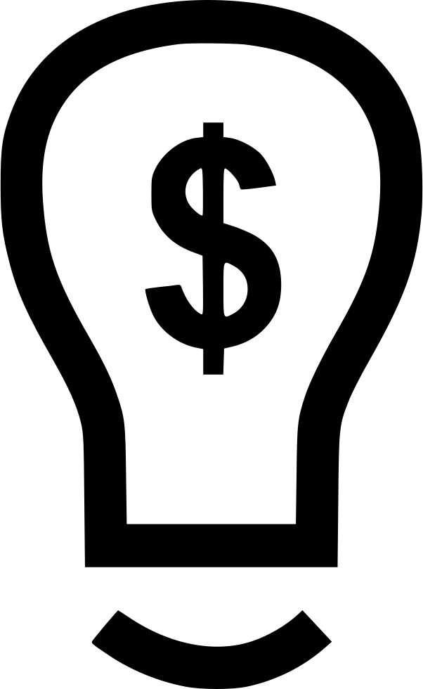 Idea Light Bulb Dollar Comments - Cross Clipart (602x980), Png Download