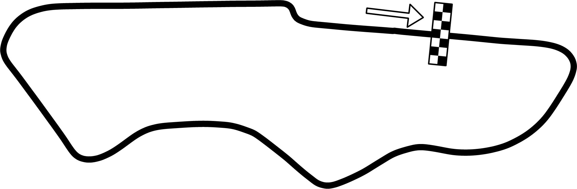 File - Donington Park - National Clipart (2022x664), Png Download