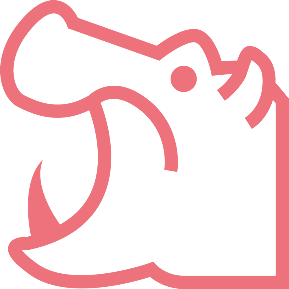 Hippo-icon@3x Clipart (1000x999), Png Download