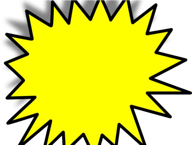 Starburst Clipart Bubble - Blank Pow - Png Download (640x480), Png Download