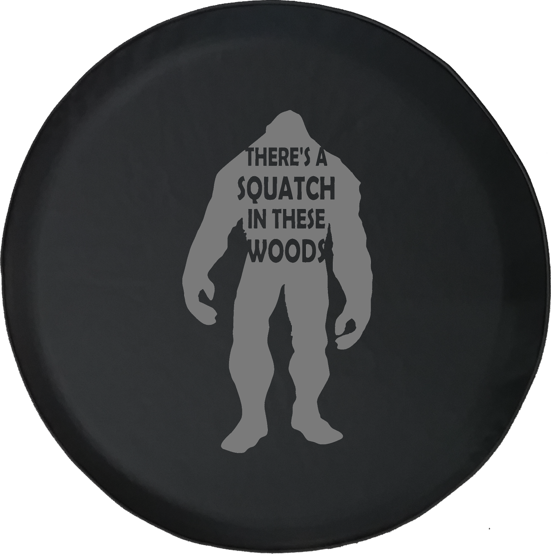 There's A Squatch In These Woods Bigfoot Yeti Offroad - Yeti Monster Decal Clipart (1768x1777), Png Download