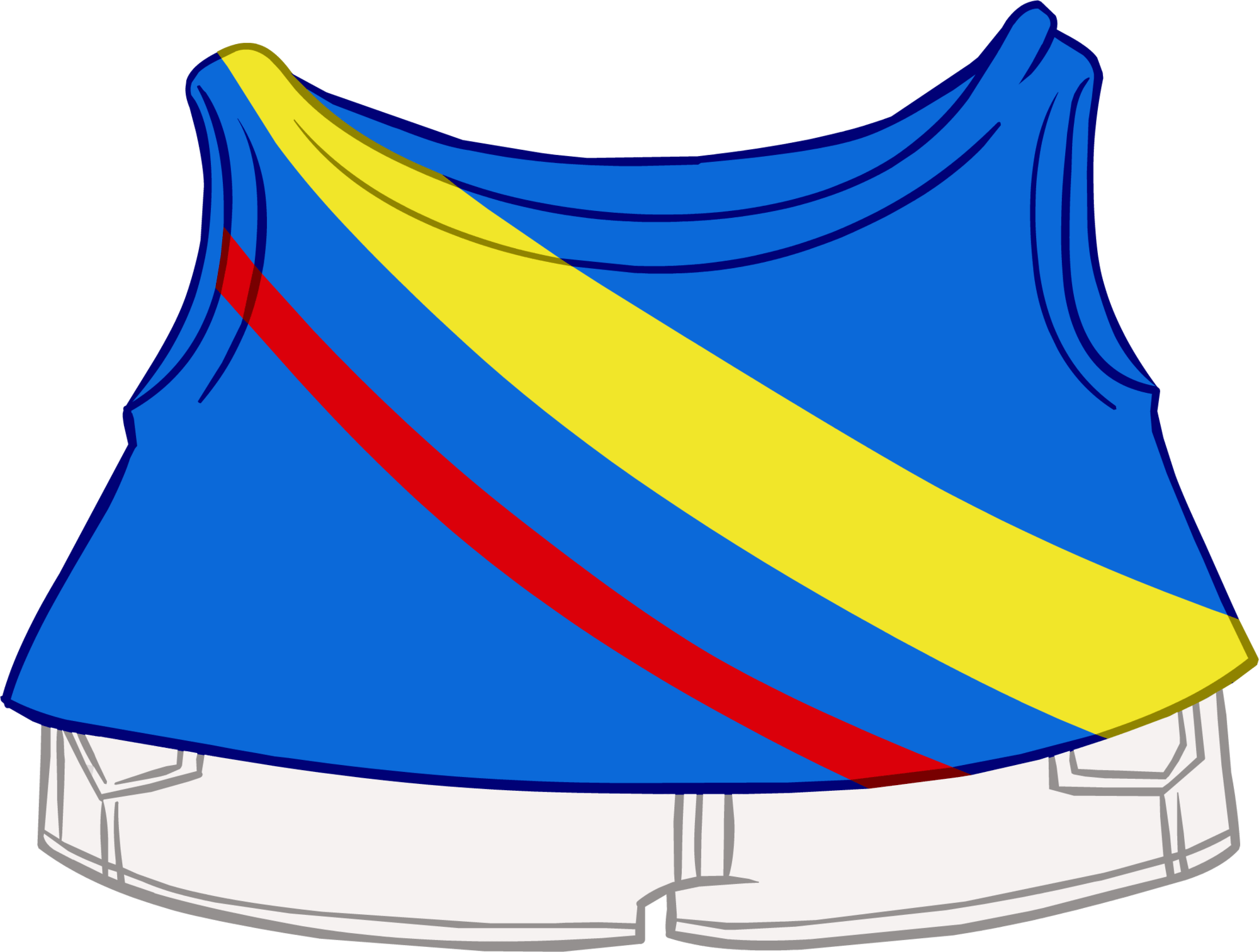 Electric Summer Outfit Club Penguin Wiki Fandom Clipart (2000x1512), Png Download