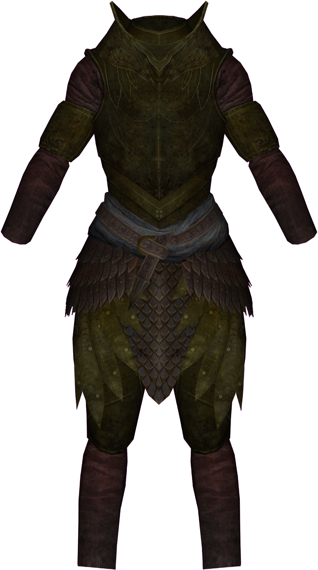 Skyrim Light Armor - Light Armor Clipart (1050x1844), Png Download