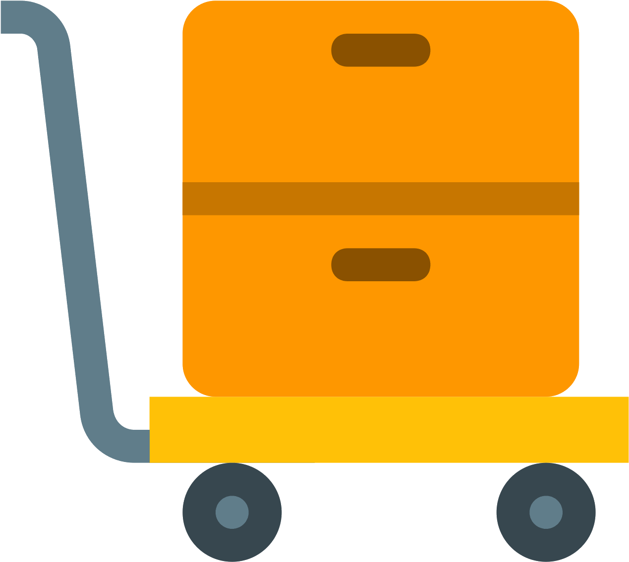 It's An Icon Of A Hand-trolley Manuevering Two Stacked Clipart (1600x1600), Png Download