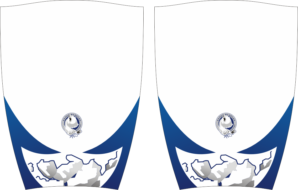 White Bears Anatomical Socks Sublimated Clipart (1135x726), Png Download