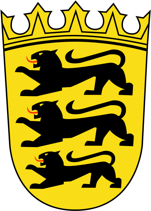 Coat Of Arms Of Baden-württemberg - Baden Württemberg Germany Flag Clipart (500x699), Png Download