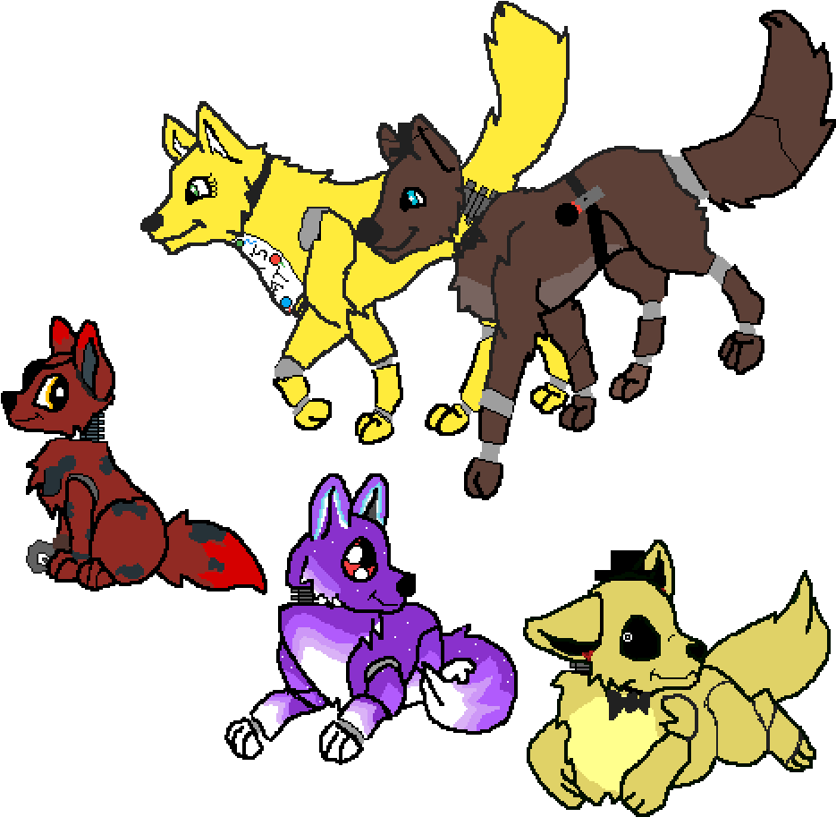 Fnaf Family - Cartoon Clipart (1000x1000), Png Download