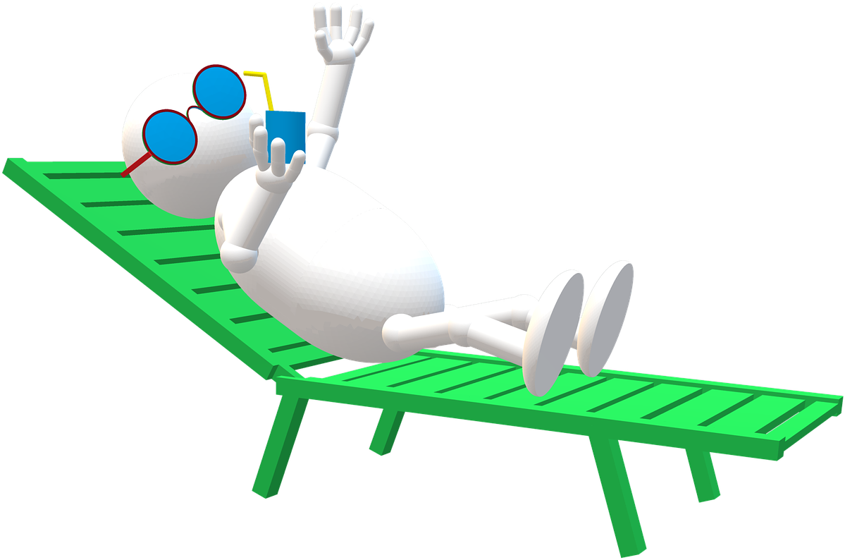 Break,deck Chair,sun Clipart (1280x863), Png Download