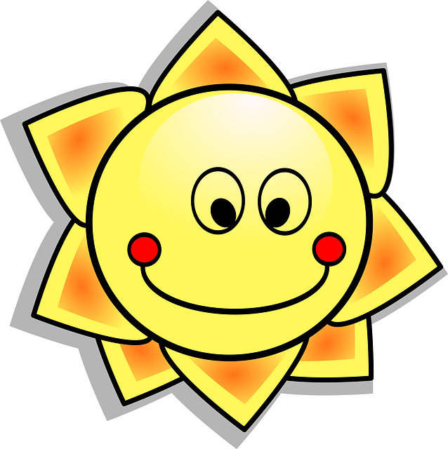 Sun Cartoon Clipart (638x640), Png Download