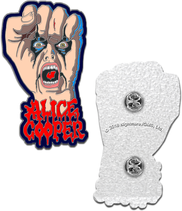 Raise Your Fist And Yell Enamel Pin - Cartoon Clipart (1000x1000), Png Download