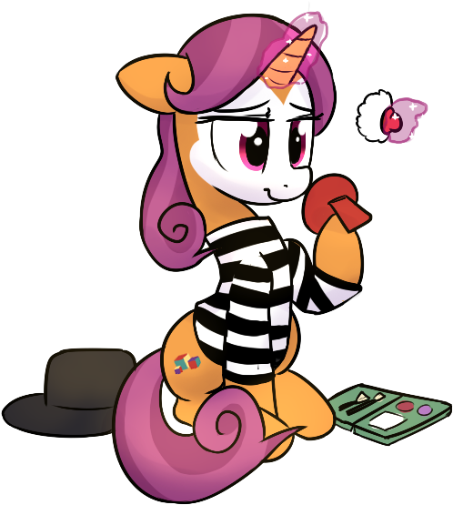 Tallaferroxiv, Makeup, Mime, Newbie Artist Training - Cartoon Clipart (616x639), Png Download