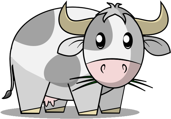 Clipart Of Commons, Cow To And Cow That - Cartoon - Png Download (640x480), Png Download