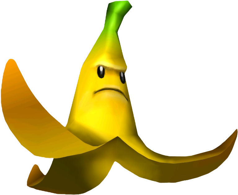 Giant Banana - Mario Kart Double Dash Big Banana Clipart - Full Size