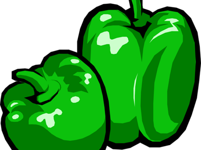 Pepper Clipart Green Pepper - Green Peppers - Png Download (640x480), Png Download