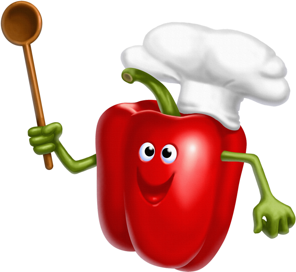 Clip Art, Bell Pepper, Album, Kid Crafts, Fruit Legume, - Cartoon Bell Pepper Clipart - Png Download (1024x954), Png Download