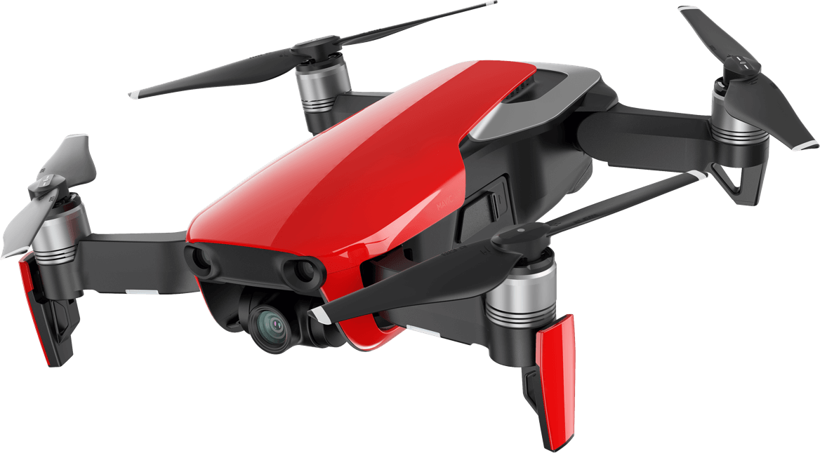 Dji Mavic Air Red Drone - Dji Mavic Air Red Clipart (1168x646), Png Download