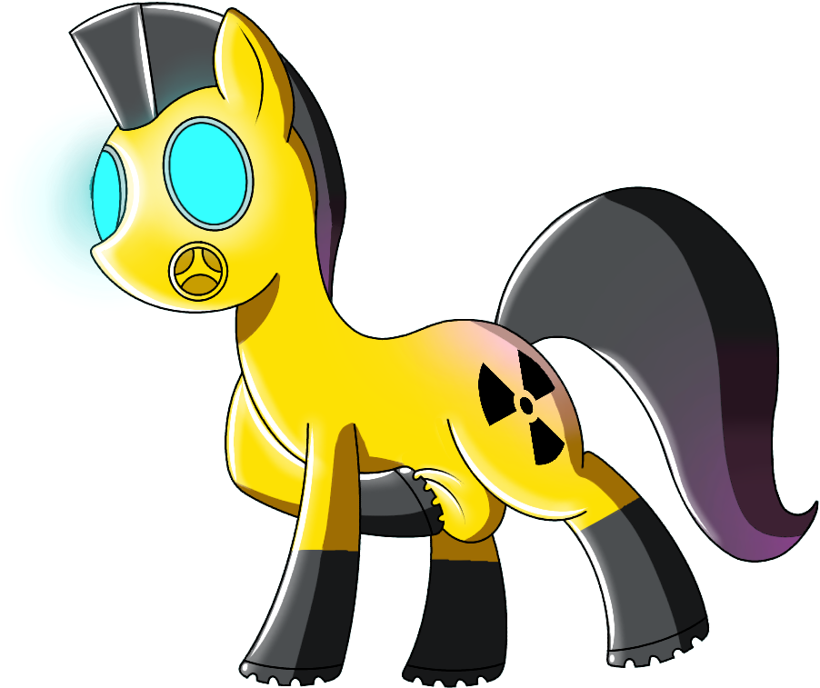 Cappie, Boots, Crotch Bulge, Explicit, Gas Mask, Hazmat - My Little Pony Spike Hazmat Clipart (1000x1000), Png Download
