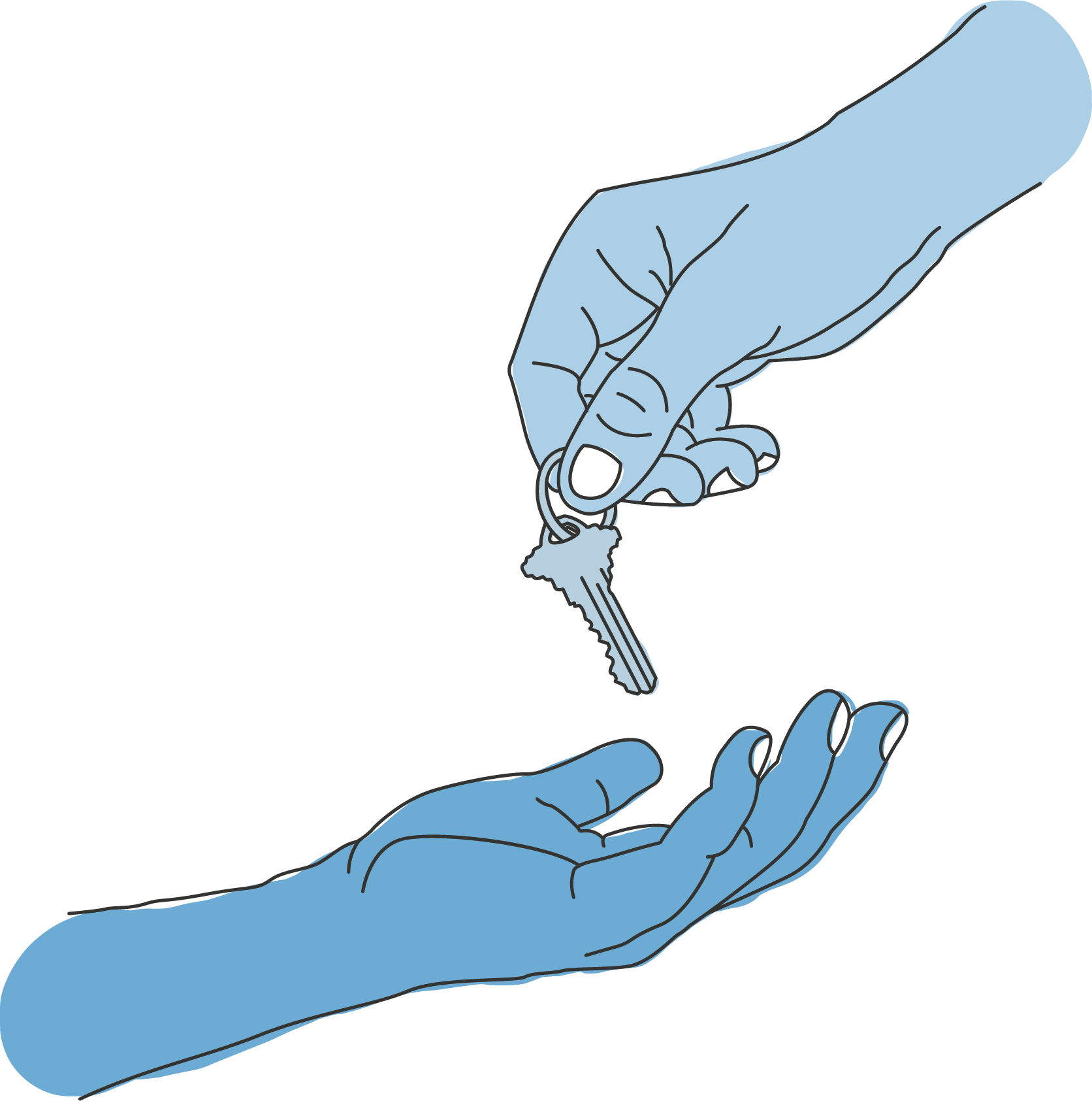 Step - Hand Clipart (1672x1685), Png Download