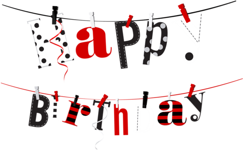 Free Png Download Happy Birthday Streamer Transparent - Png For Happy Birthday Clipart (850x543), Png Download