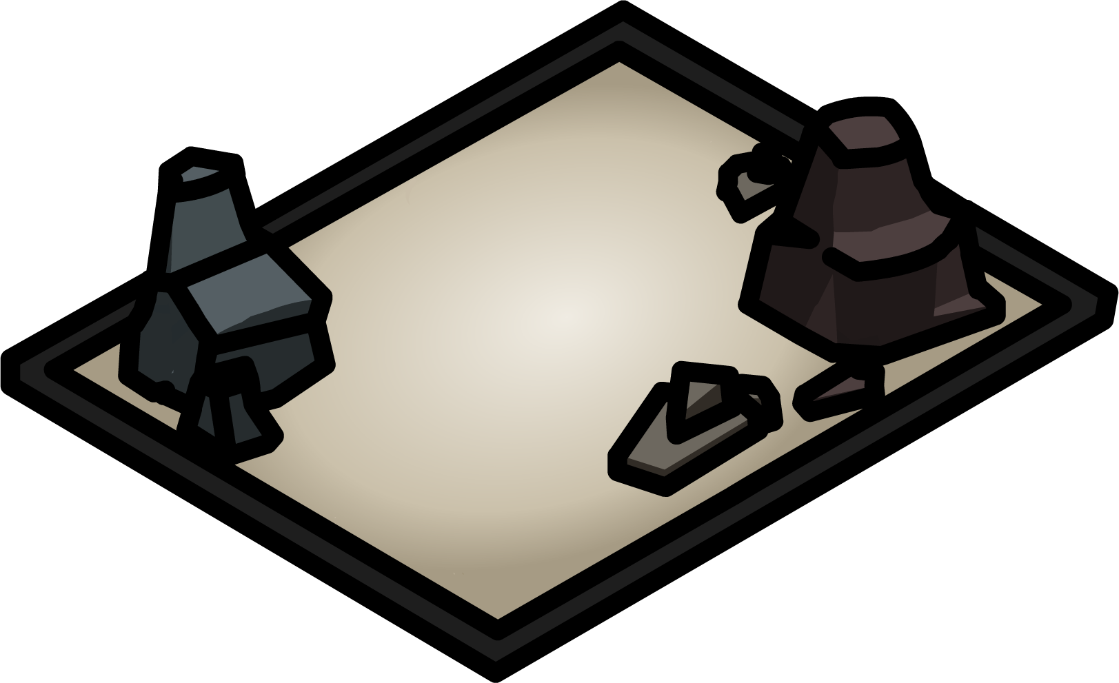 Rock Garden - Picture Frame Clipart (1623x991), Png Download