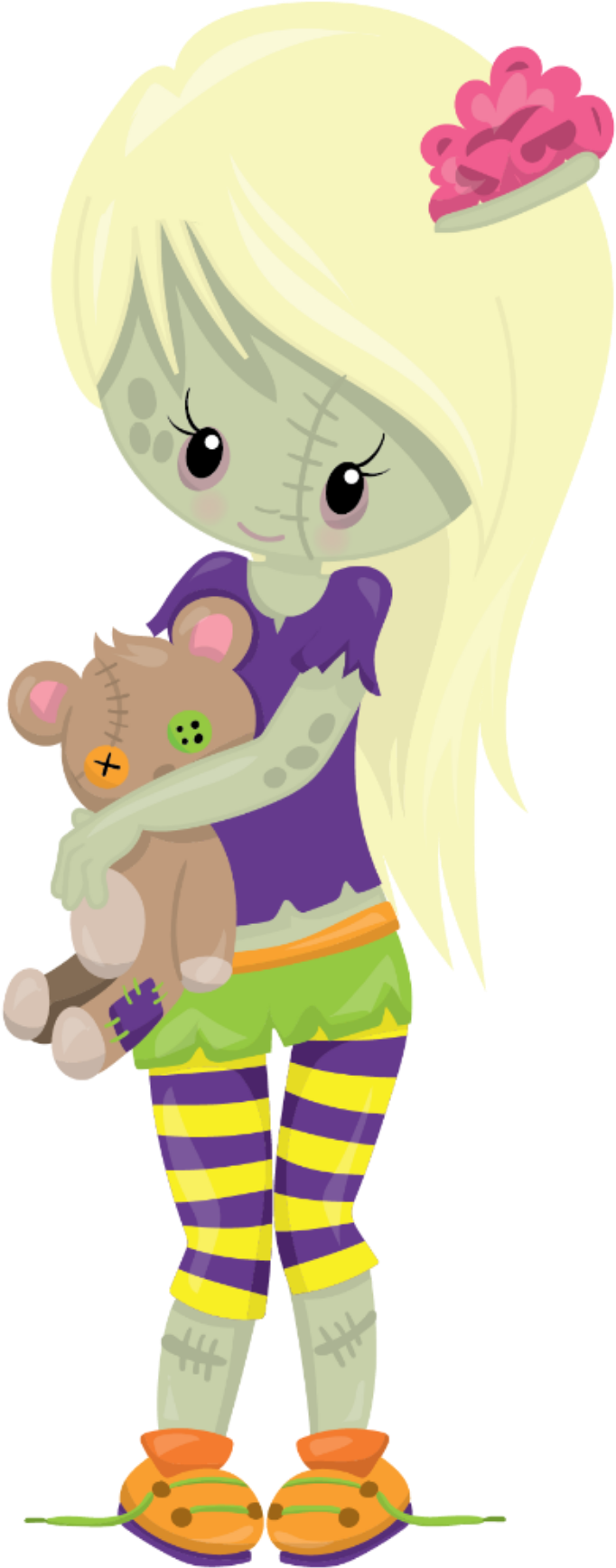 Zombie Sticker - Cartoon Clipart (1773x1773), Png Download