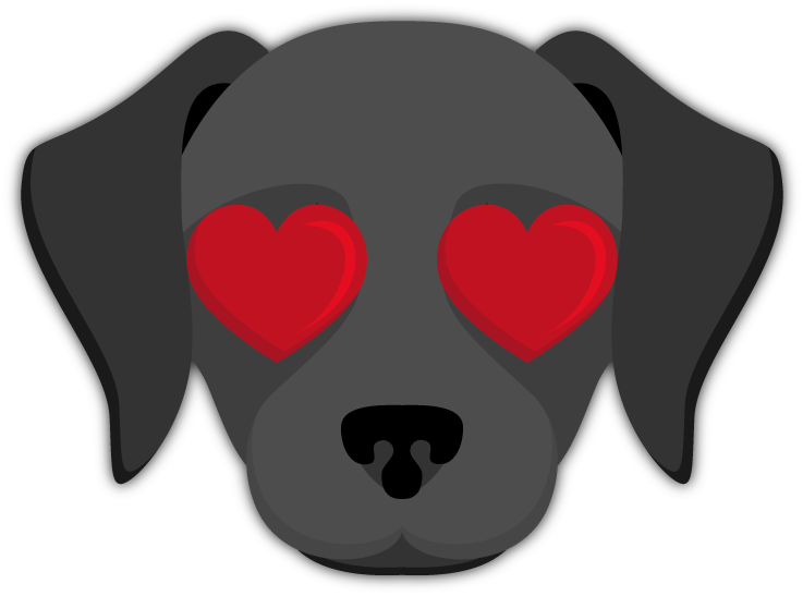 Black Labrador Emoji - Black Dog Emoji Clipart (737x547), Png Download
