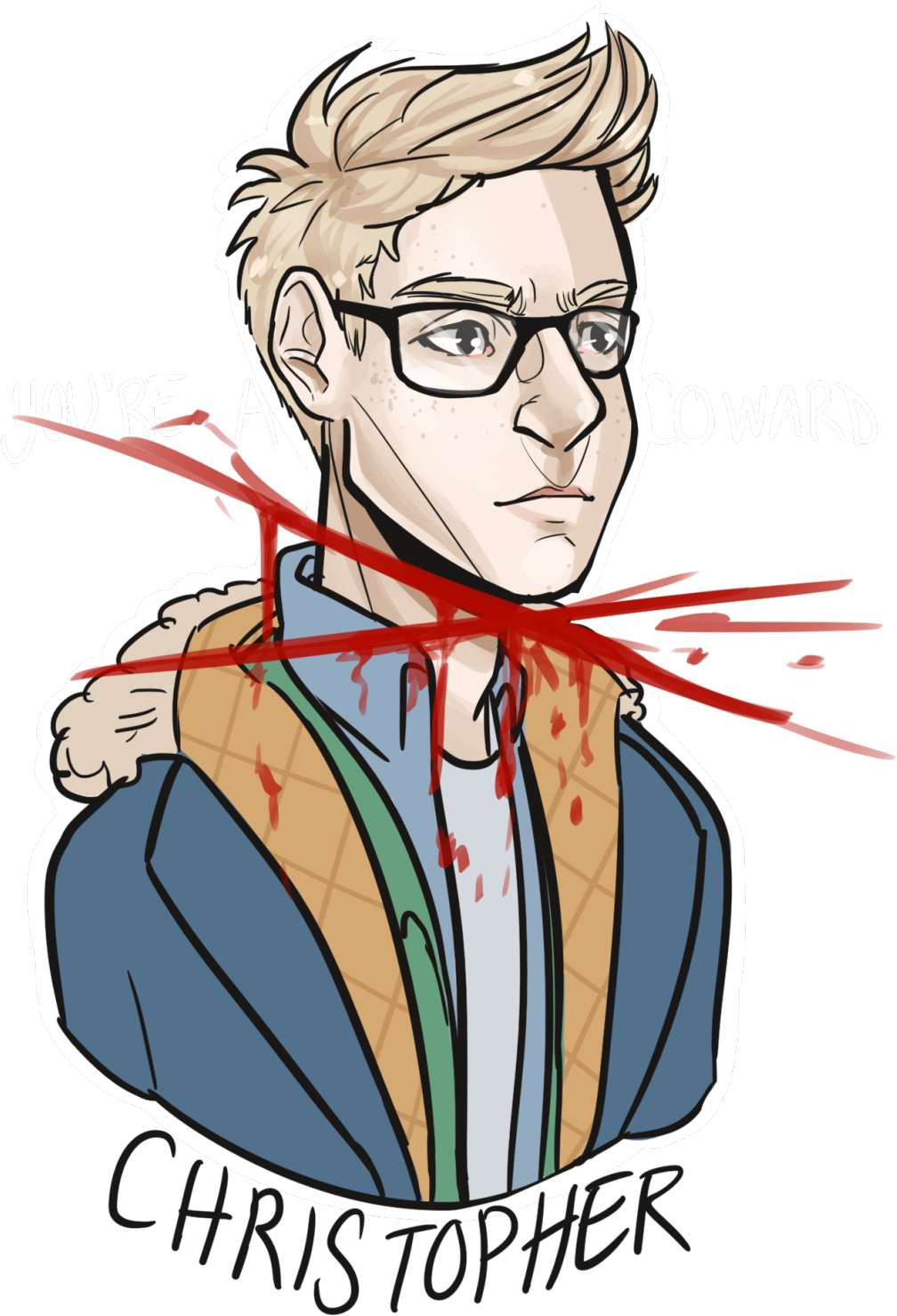 Jpg Royalty Free Library First Time Posting Here - Chris Until Dawn Transparent Clipart (1280x1581), Png Download