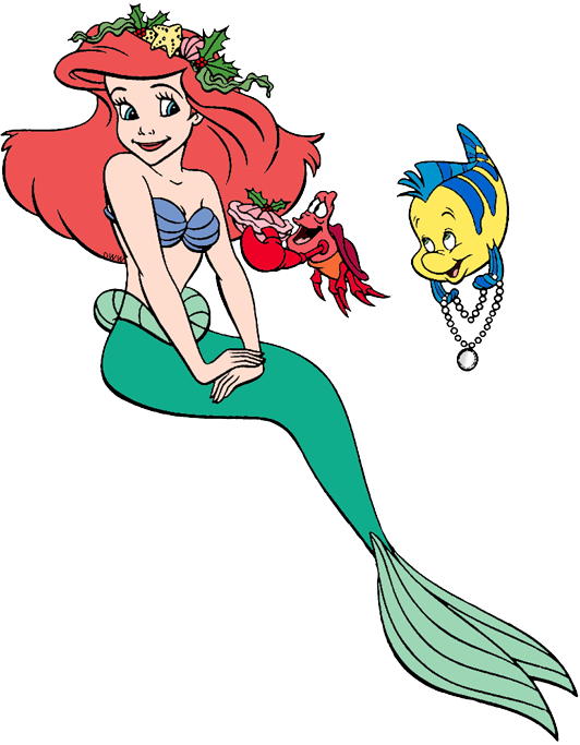 Wreath Ariel, - Sebastian Clipart (532x683), Png Download