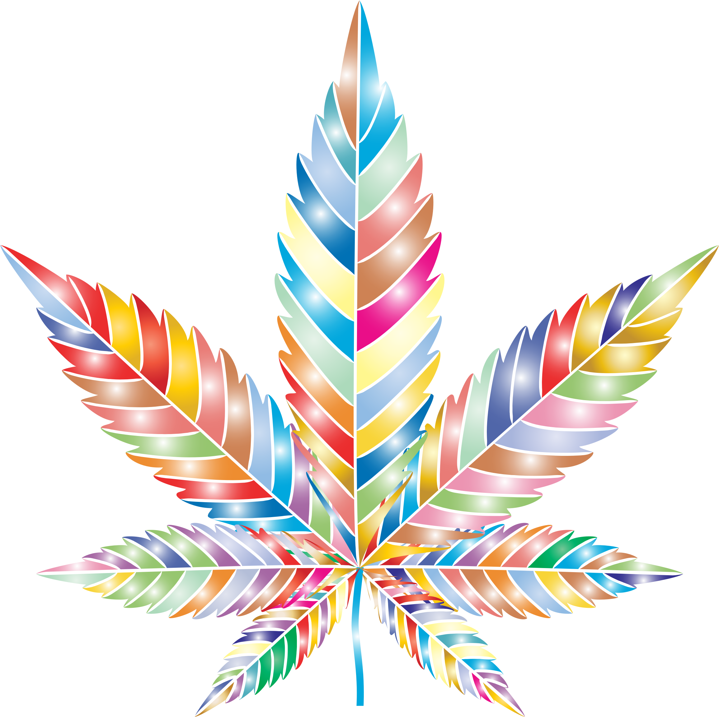 Cannabis Leaf Paper Symmetry Art - Illustration Clipart (751x750), Png Download