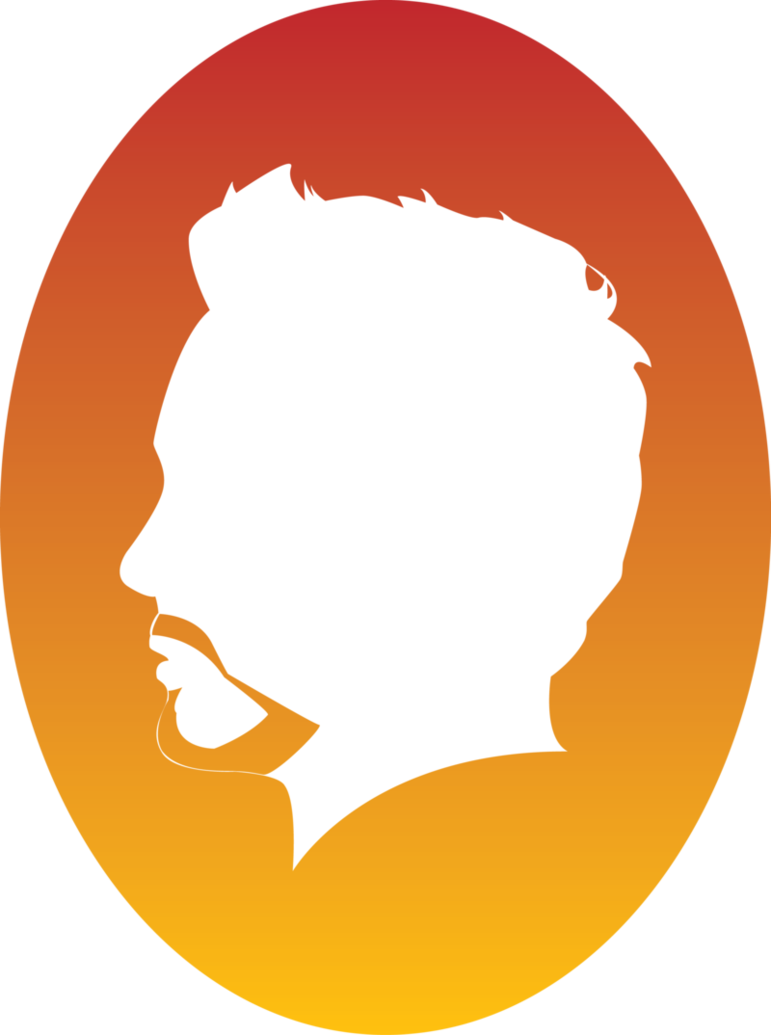 Iron Man Silhouette By T Jumblr - Drawing Clipart (771x1035), Png Download