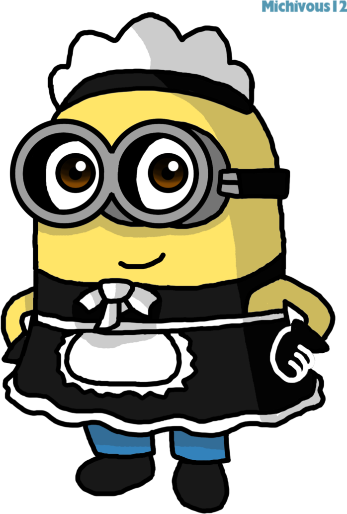 Maid Drawing Minion Clip Art Library Library - Como Dibujar A Minions Jerry - Png Download (774x1032), Png Download