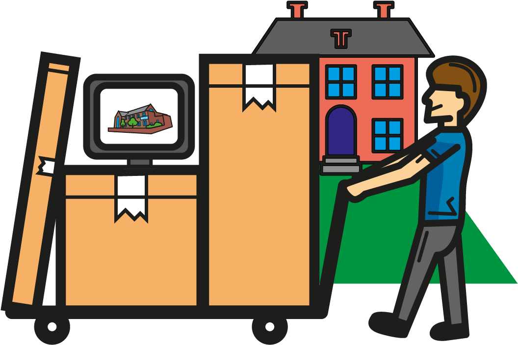 Furniture Clipart House Clearance - House - Png Download (1356x927), Png Download
