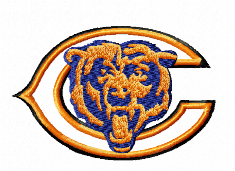 Chicago Bears Logo Png - Embroidery Chicago Bears Patch Clipart (800x800), Png Download
