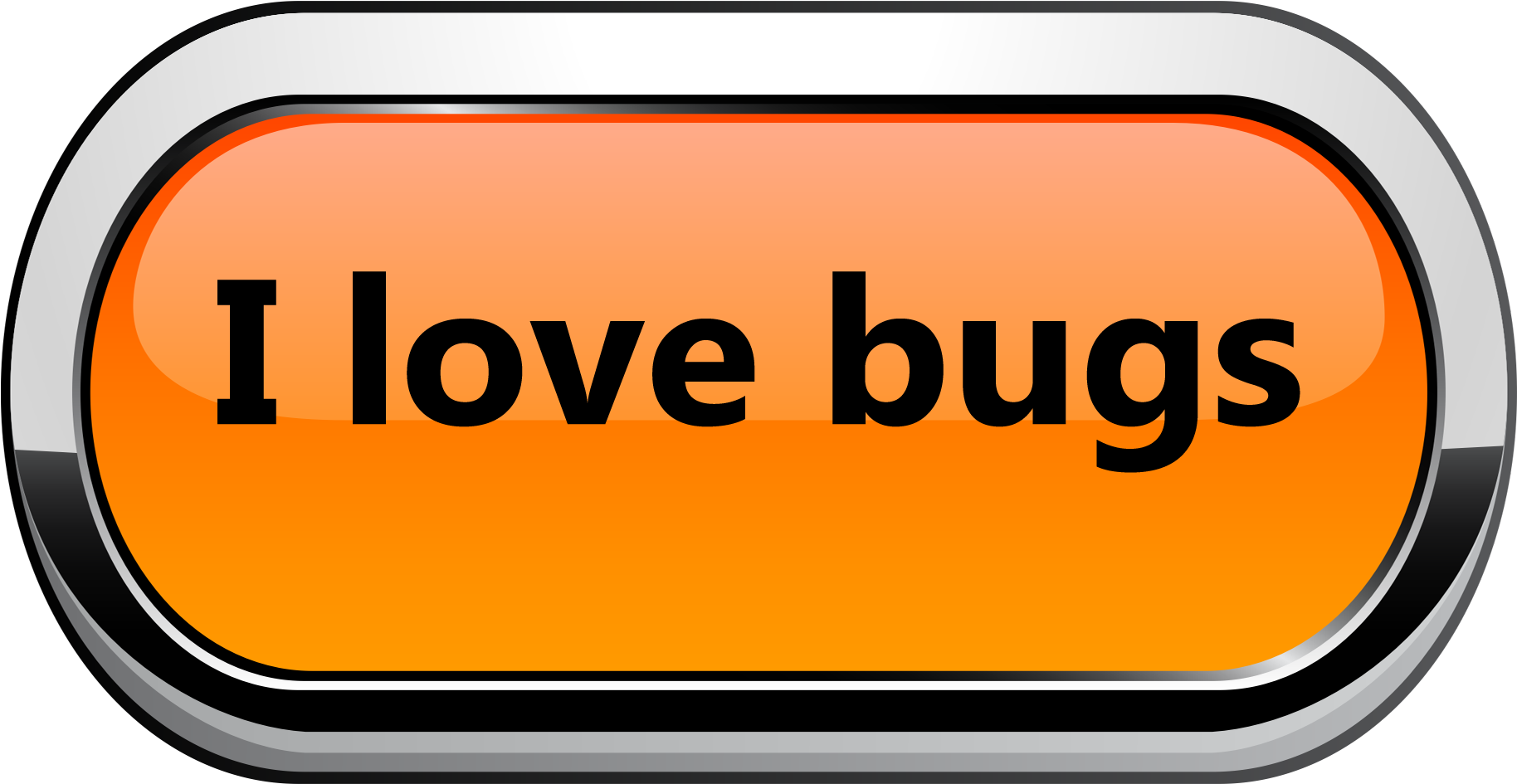 I Love Bugs - Sign Clipart (1950x944), Png Download