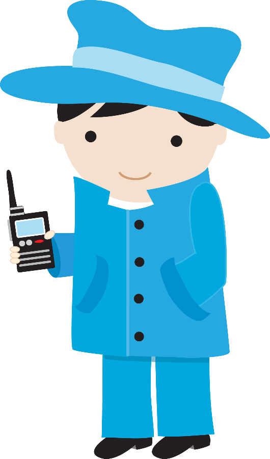 Bombeiros E Polícia - Detective Clipart (530x900), Png Download
