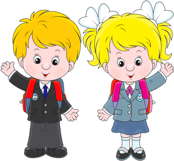 Personnages, Illustration, Individu, Personne, Gens - Boy And Girl Clip Art - Png Download (600x555), Png Download